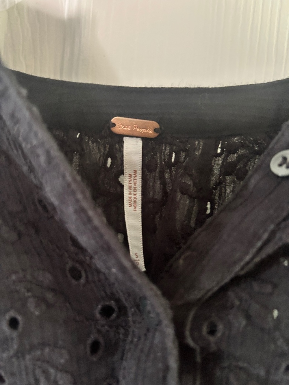 Free people eyelet blouse - Picture 1 of 3